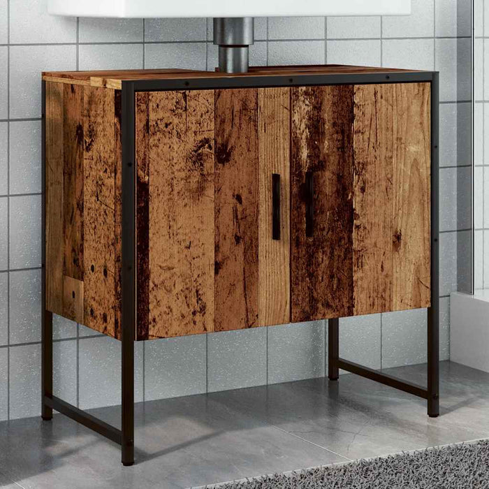 Mobile Lavabo Bagno Legno Antico 60x33x60 cm Legno Multistrato 857702