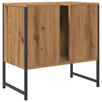 Mobile Lavabo Bagno Rovere Artigianale Legno Multistrato 857703