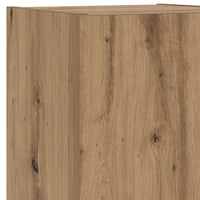 vidaXL Tavolino da Salotto con Luci LED Rovere Artigianale 50x49x40 cm