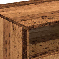 Tavolino da Salotto con Luci LED Legno Antico 90x49x40 cm 857710