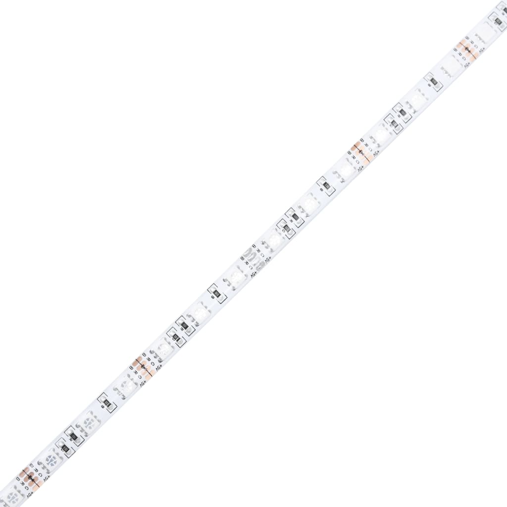 Tavolino da Salotto con Luci LED Legno Antico 50x50x40 cm 857712