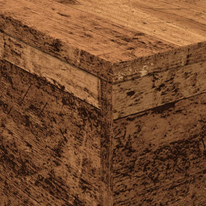 Tavolino da Salotto con Luci LED Legno Antico 50x50x40 cm 857720