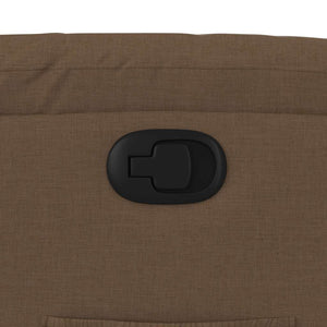 vidaXL Poltrona Reclinabile in Tessuto Marrone