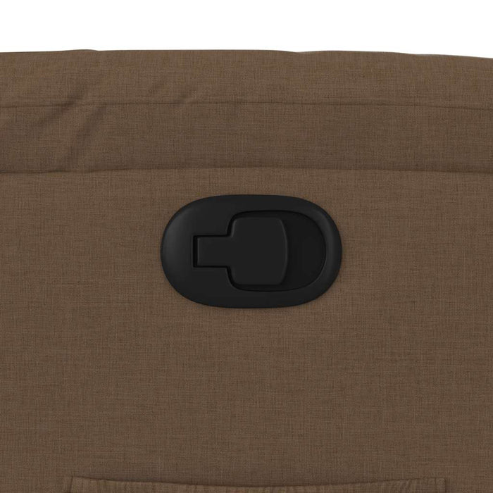 vidaXL Poltrona Reclinabile in Tessuto Marrone