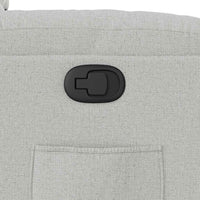 vidaXL Poltrona Reclinabile in Tessuto Grigio Nuvola