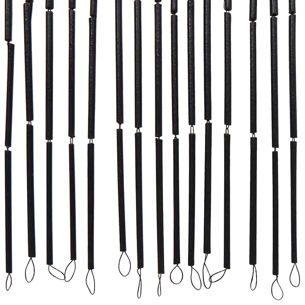 Tenda Antimosche per Porte Stampa Palma 100x220 cm Bambù 4017446