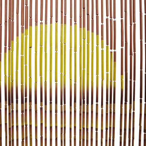 Tenda Antimosche per Porte Stampa Palma 100x220 cm Bambù