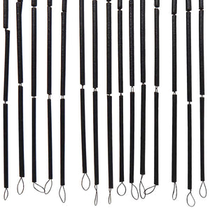 Tenda Antimosche per Porte Grigio Scuro 56x185 cm Bambù 4017447