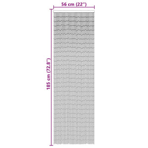 Tenda Antimosche per Porte Grigio Scuro 56x185 cm Bambù 4017447