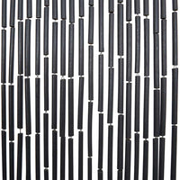 vidaXL Tenda Antimosche per Porte Grigio Scuro 100x200 cm Bambù