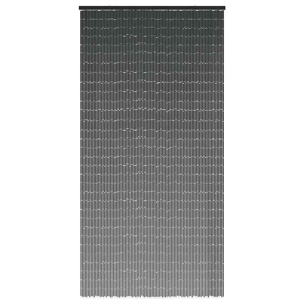 Tenda Antimosche per Porte Grigio Scuro 100x220 cm Bambù