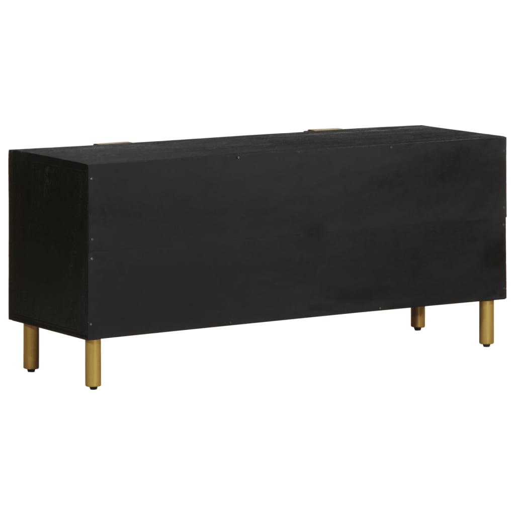 Mobile Porta TV-Mobile per TV-Credenza TV Nero 105x33x46 cm in Legno Multistrato 383608