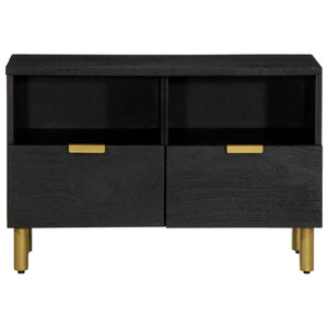 Mobile Porta TV-Mobile per TV-Credenza TV Nero 70x33x46 cm in Legno Multistrato