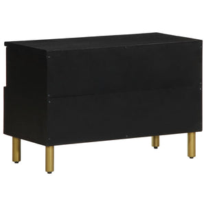 Mobile Porta TV-Mobile per TV-Credenza TV Nero 70x33x46 cm in Legno Multistrato