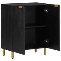 Credenza-Buffet-Armadio da cucina Nera 60x33x75 cm in Legno Multistrato 447604