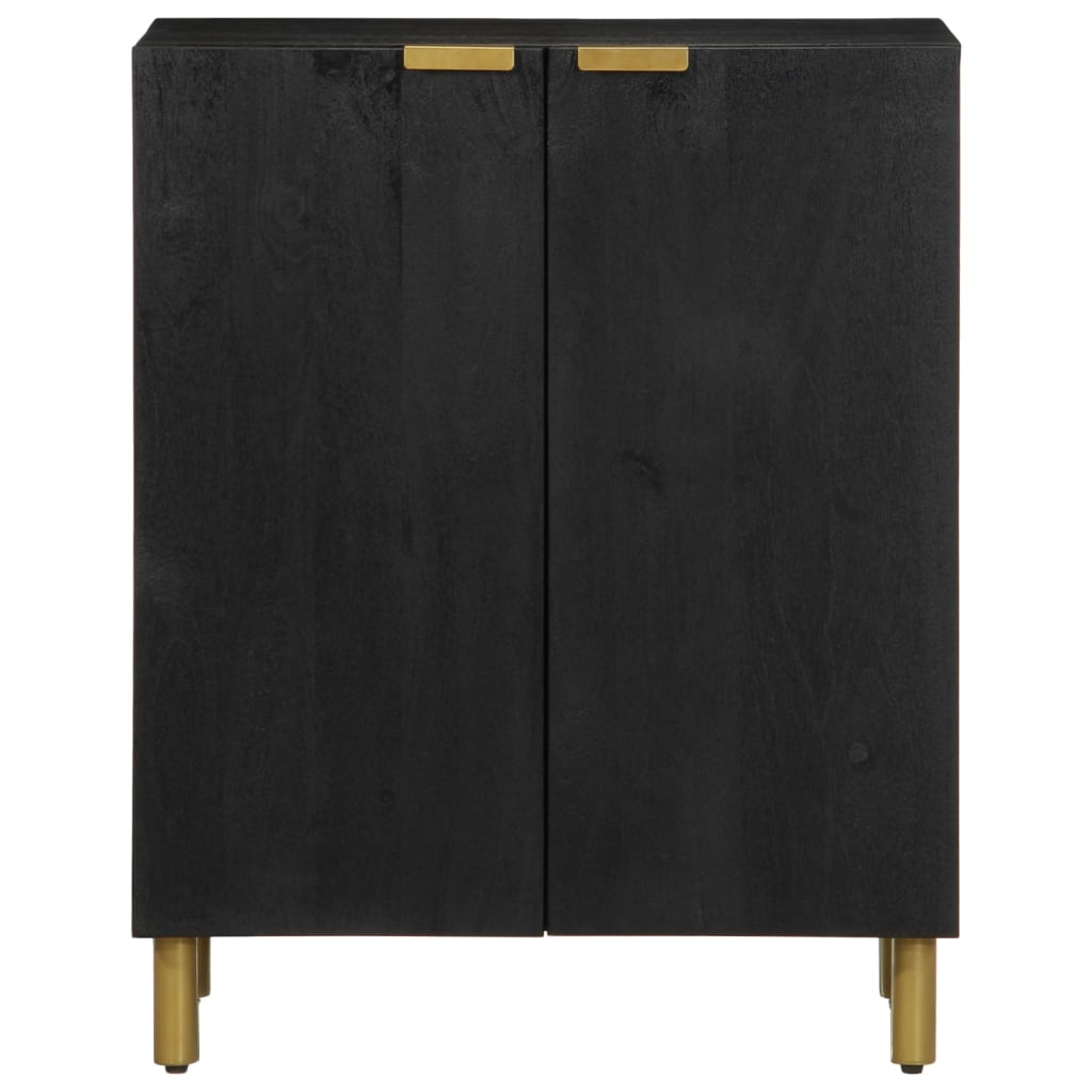 Credenza-Buffet-Armadio da cucina Nera 60x33x75 cm in Legno Multistrato 447604