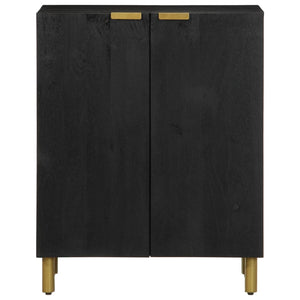 Credenza-Buffet-Armadio da cucina Nera 60x33x75 cm in Legno Multistrato 447604