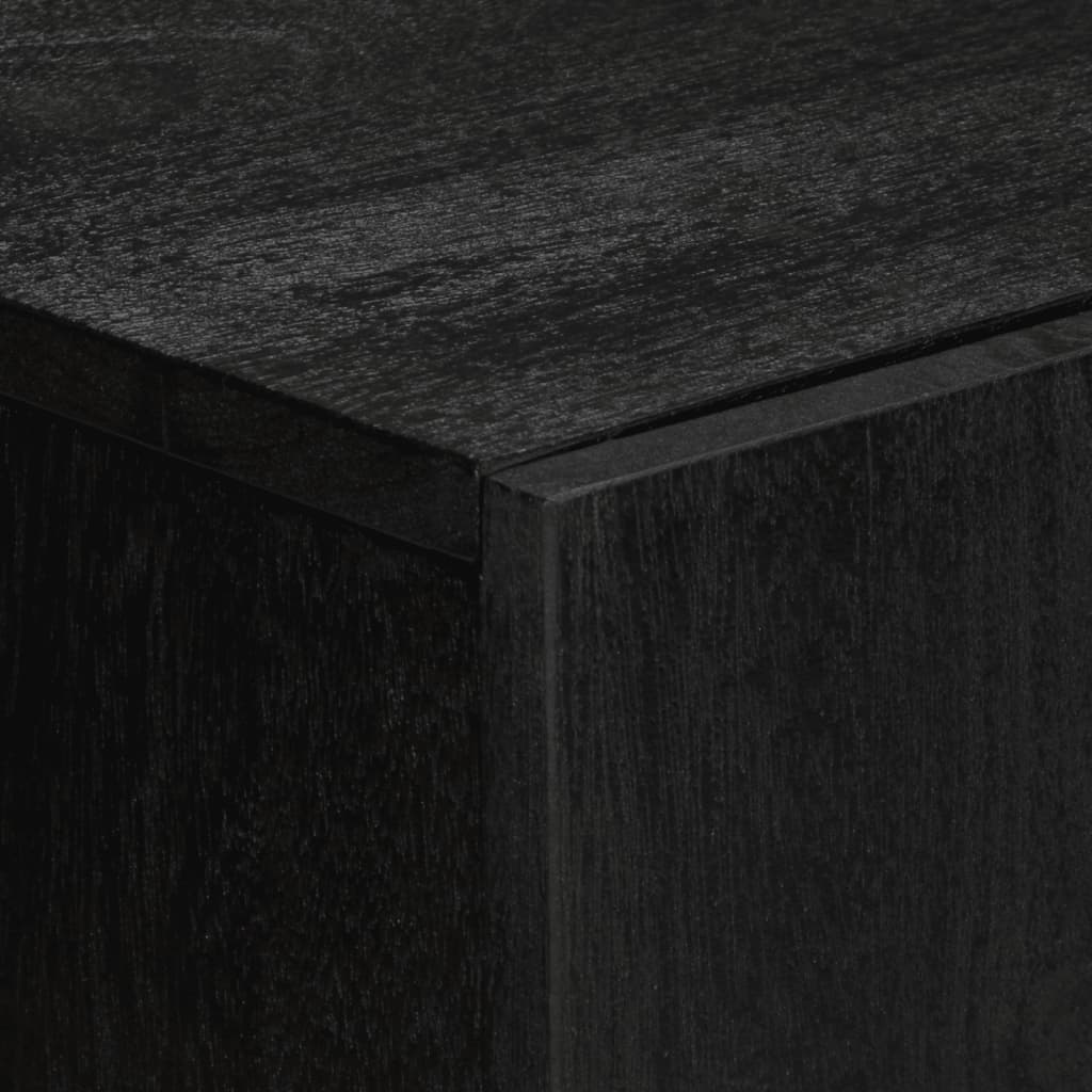 Credenza-Buffet-Armadio da cucina Nera 60x33x75 cm in Legno Multistrato 447604
