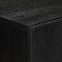 Credenza-Buffet-Armadio da cucina Nera 60x33x75 cm in Legno Multistrato 447604