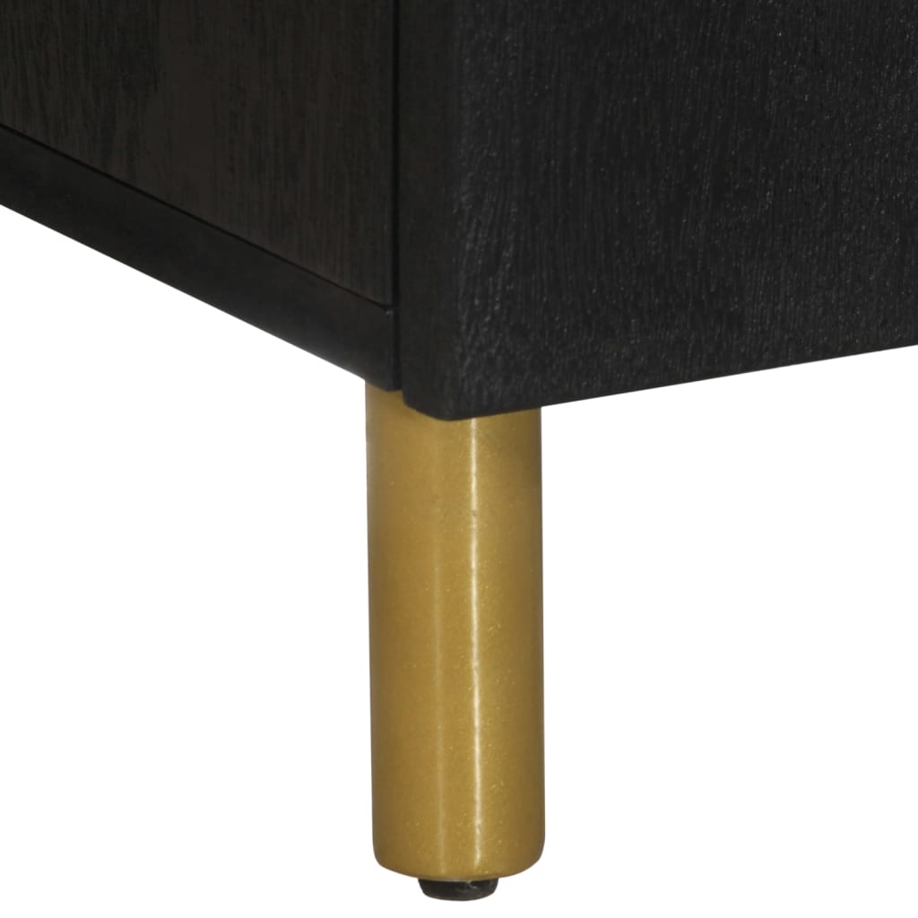 Credenza-Buffet-Armadio da cucina Nera 60x33x75 cm in Legno Multistrato 447604