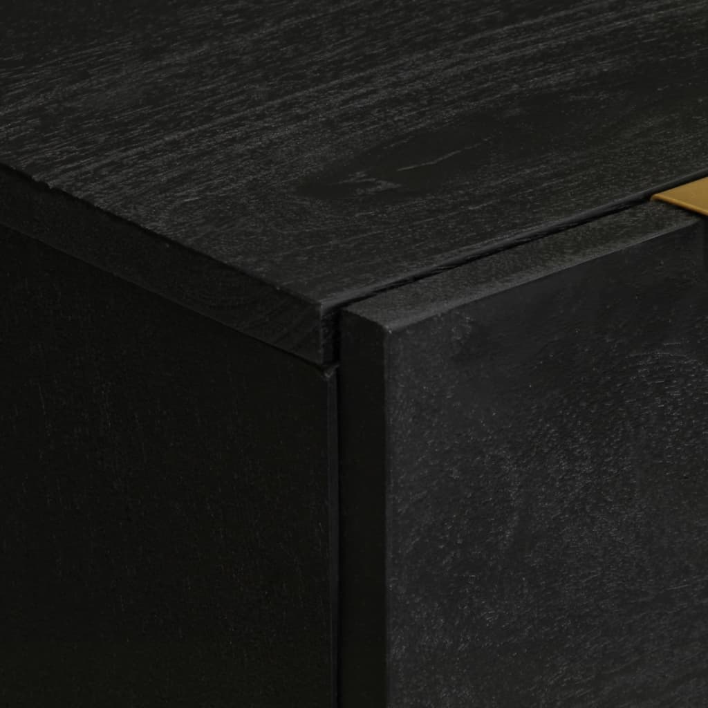 Credenza-Buffet-Armadio da cucina Nera 60x33x75 cm in Legno Multistrato 578451