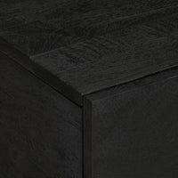 Tavolino da Salotto Nero 80x50x40 cm in Legno Multistrato
