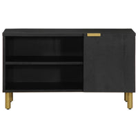 Mobile Porta TV-Mobile per TV-Credenza TV Nero 80x33x46 cm in Legno Multistrato 347156