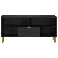 Mobile Porta TV-Mobile per TV-Credenza TV Nero 100x33x46 cm in Legno Multistrato 187962
