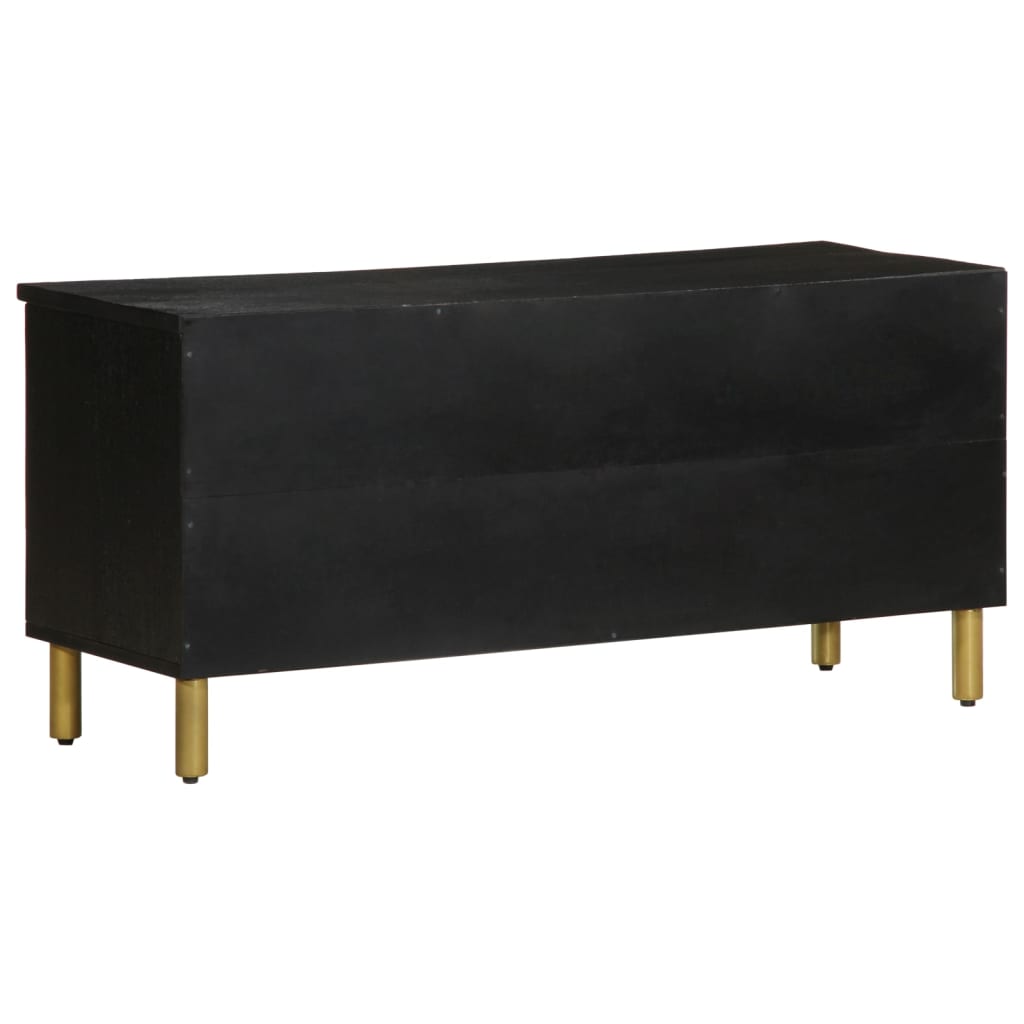 Mobile Porta TV-Mobile per TV-Credenza TV Nero 100x33x46 cm in Legno Multistrato 187962