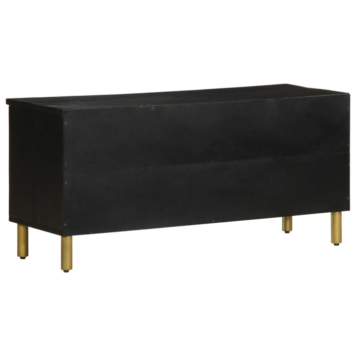 Mobile Porta TV-Mobile per TV-Credenza TV Nero 100x33x46 cm in Legno Multistrato 187962