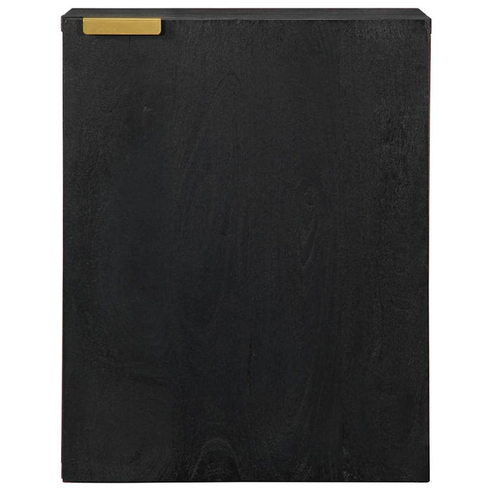 Mobile Pensile da Bagno Nero 38x33x48 cm in Legno Multistrato 4017668