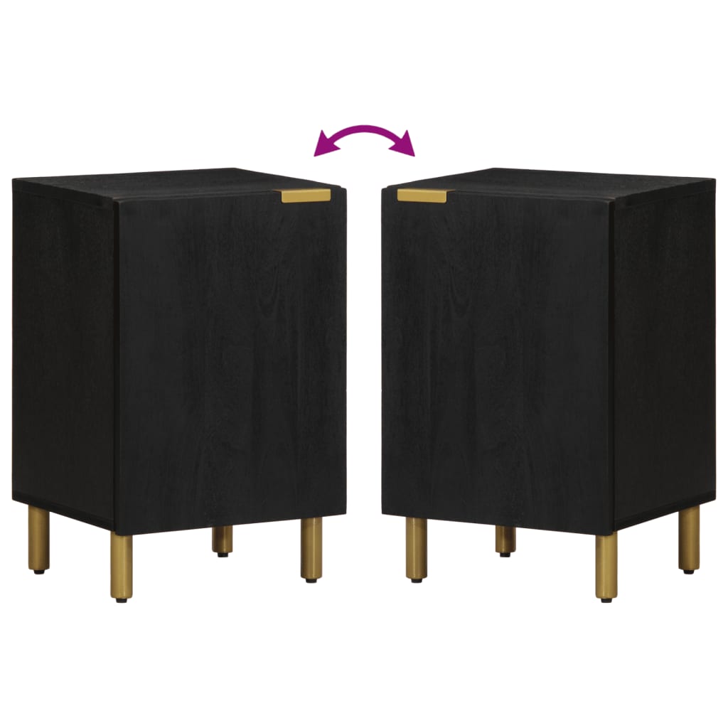 Mobile da Bagno Nero 38x33x58 cm in Legno Multistrato 4017669