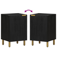 vidaXL Mobile da Bagno Nero 38x33x58 cm in Legno Multistrato