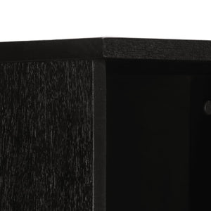 Mobiletto da bagno classico compatto 38 x 33 x 160 cm legno massello nero 02_0057724