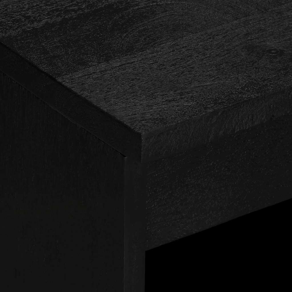 Credenza-Buffet-Armadio da cucina Nera 60x33x75 cm in Legno Multistrato 220243