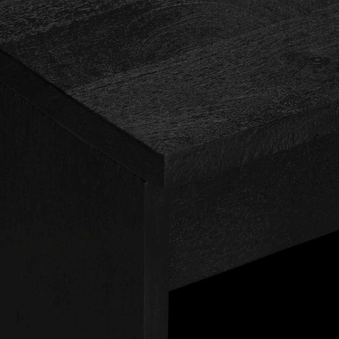 Credenza-Buffet-Armadio da cucina Nera 60x33x75 cm in Legno Multistrato 220243