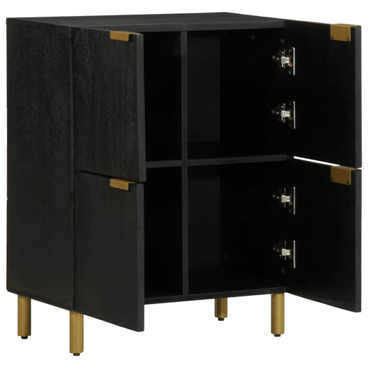 Credenza-Buffet-Armadio da cucina Nera 60x33x75 cm in Legno Multistrato 226987