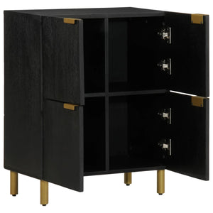 vidaXL Credenza Nera 60x33x75 cm in Legno Multistrato