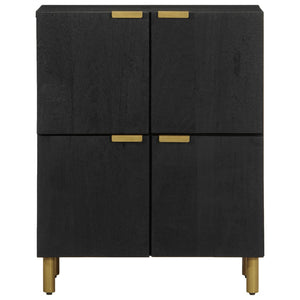 vidaXL Credenza Nera 60x33x75 cm in Legno Multistrato