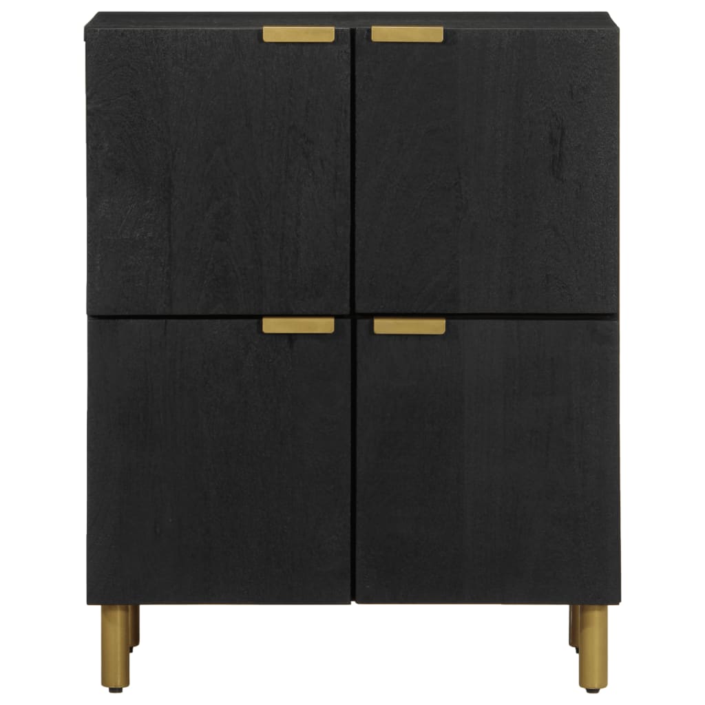 Credenza-Buffet-Armadio da cucina Nera 60x33x75 cm in Legno Multistrato 226987