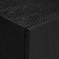 vidaXL Credenza Nera 60x33x75 cm in Legno Multistrato