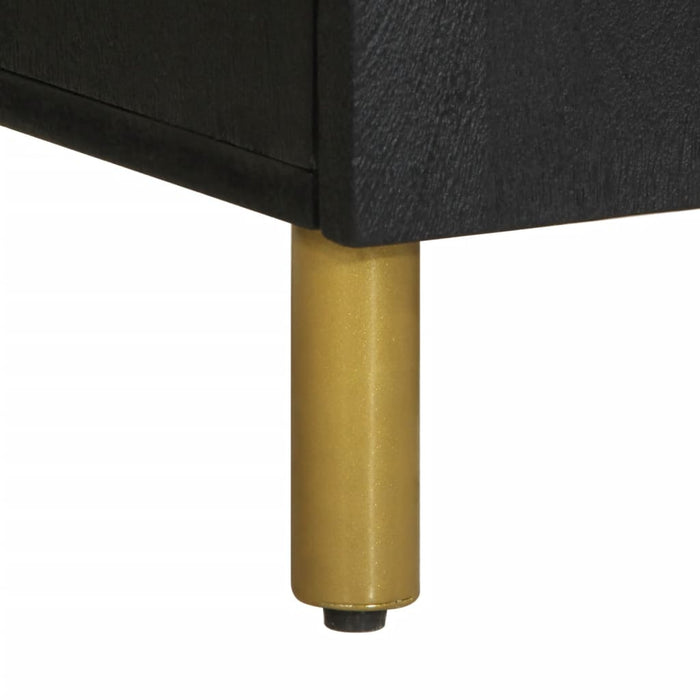 vidaXL Credenza Nera 60x33x75 cm in Legno Multistrato