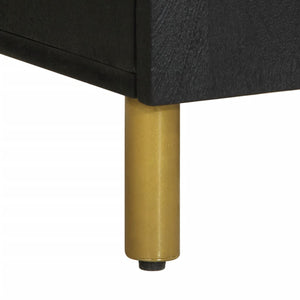 Credenza-Buffet-Armadio da cucina Nera 60x33x75 cm in Legno Multistrato 226987