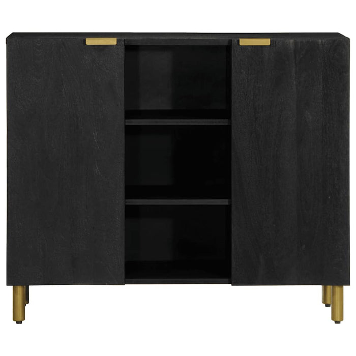 vidaXL Credenza Nera 90x33x75 cm in Legno Multistrato