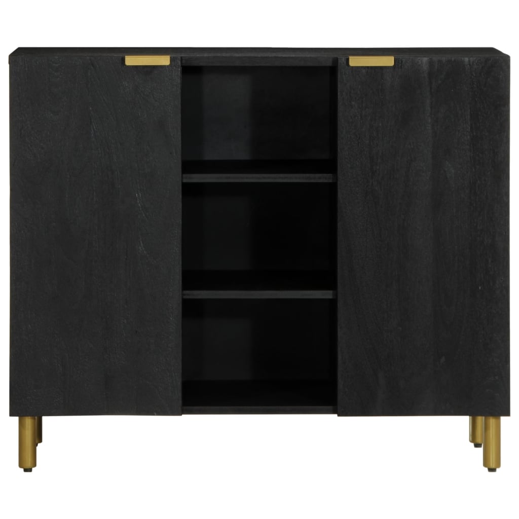 Credenza Nera 90x33x75 cm in Legno Multistrato 4017676