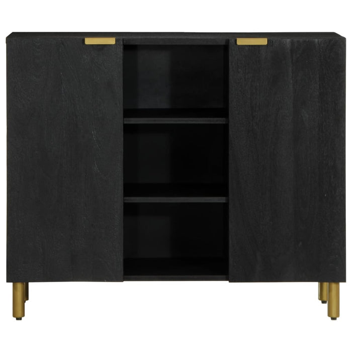 Credenza Nera 90x33x75 cm in Legno Multistrato 4017676