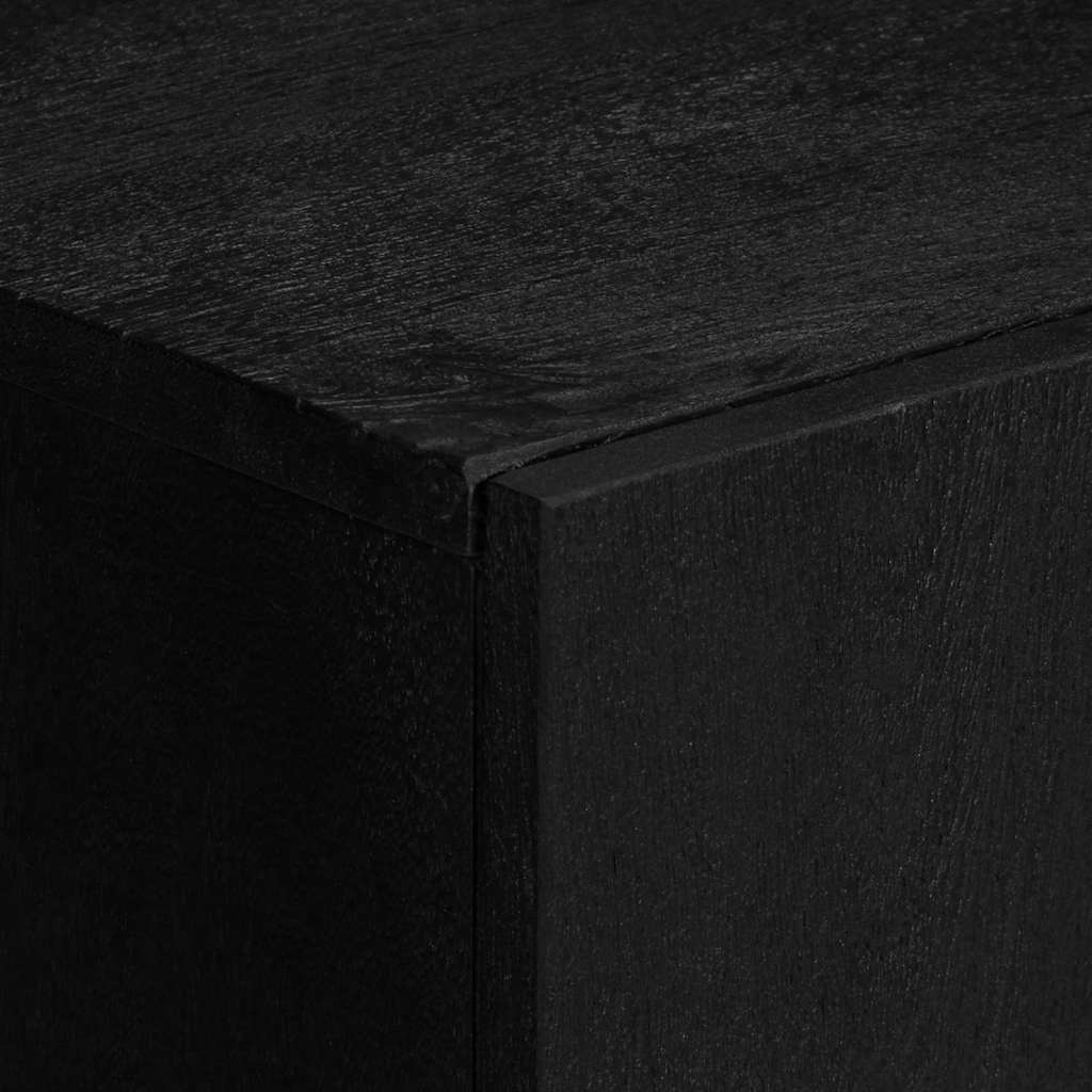 vidaXL Credenza Nera 90x33x75 cm in Legno Multistrato