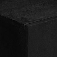 Credenza Nera 90x33x75 cm in Legno Multistrato 4017676