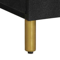 vidaXL Credenza Nera 90x33x75 cm in Legno Multistrato