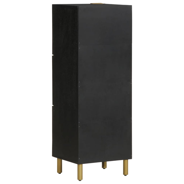 vidaXL Credenza Nera 40x33x110 cm in Legno Multistrato
